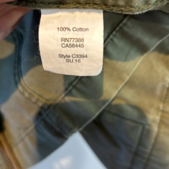 Madewell Olive Green Passage Military Zip Up Utility Button Jacket Coat size S - Picture 10 of 10